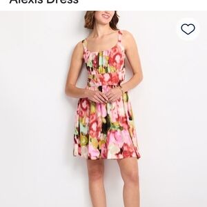 Nine Britton Alexis Vibrant Floral Mini Dress Small